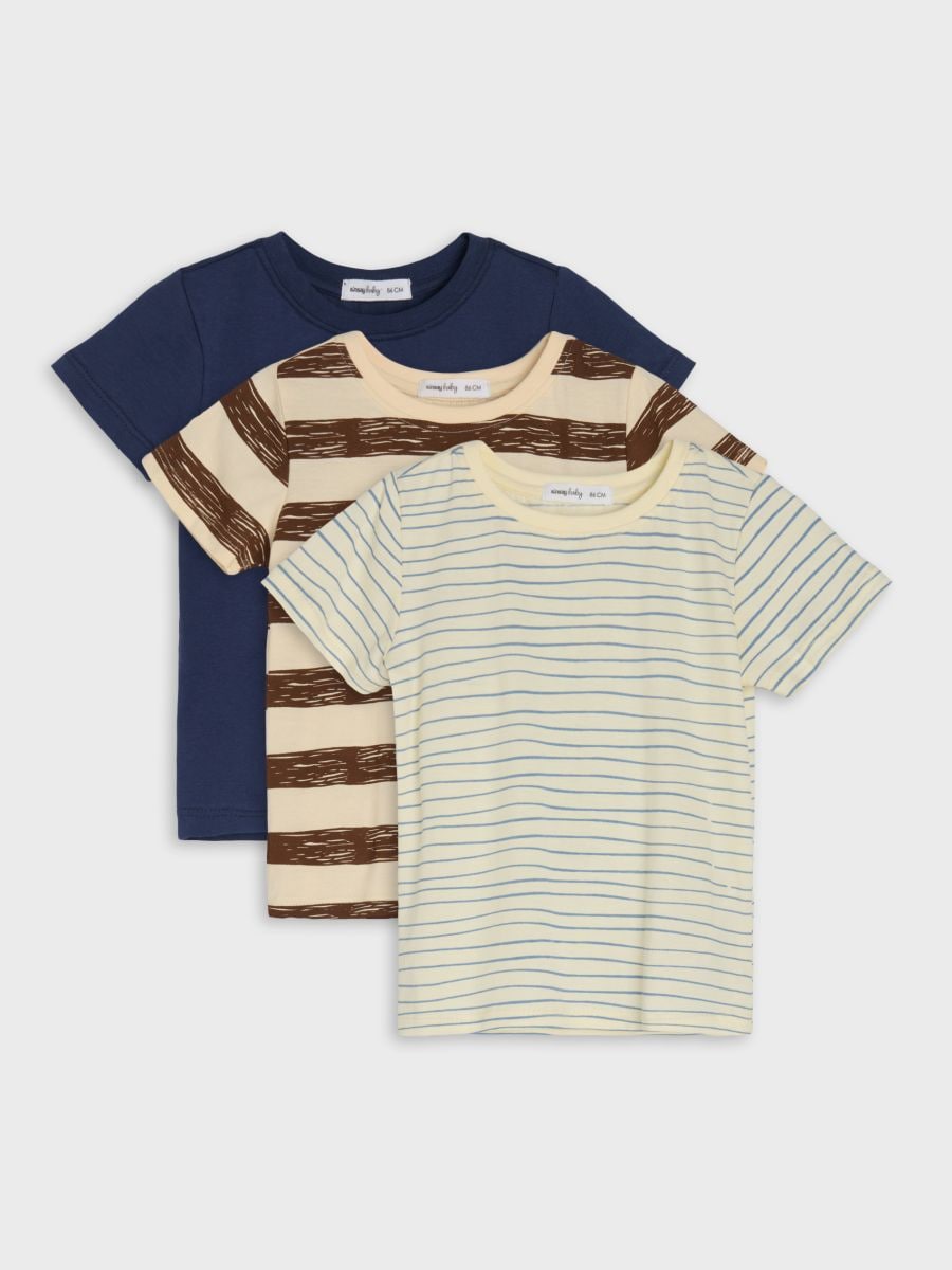 T-särk 3 tk pakk - beež - SINSAY