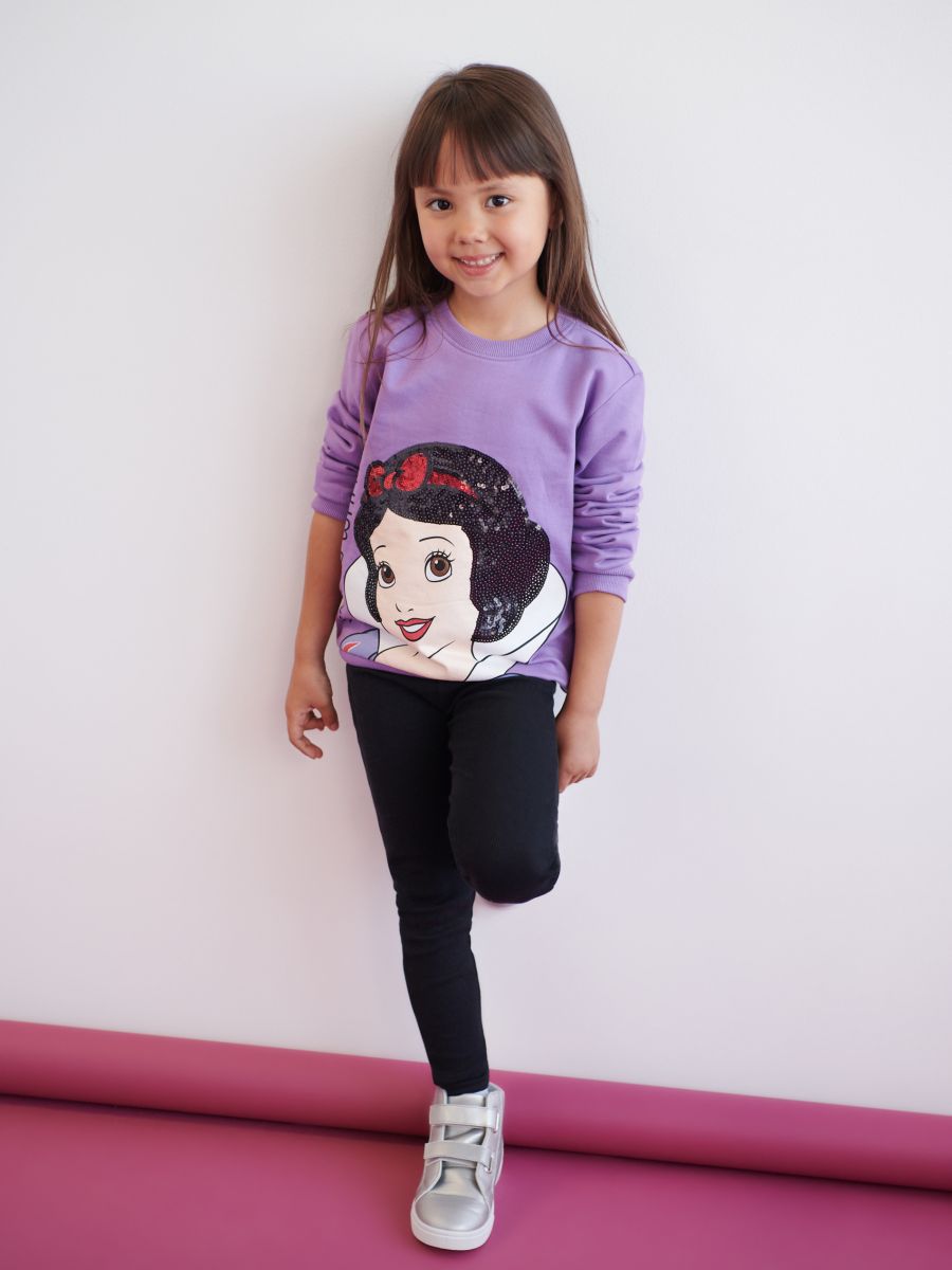 Disney Princess sweatshirt and leggings set Color violet - SINSAY -  8301E-45X