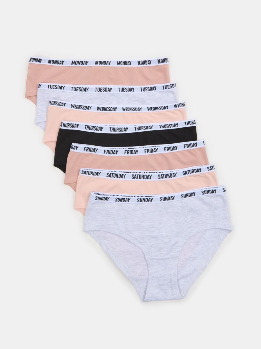 Set de 5 perechi de chiloți hipster - multicolor - SINSAY