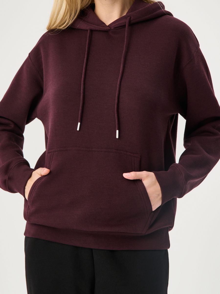 Bluza z kapturem - czerwony - SINSAY