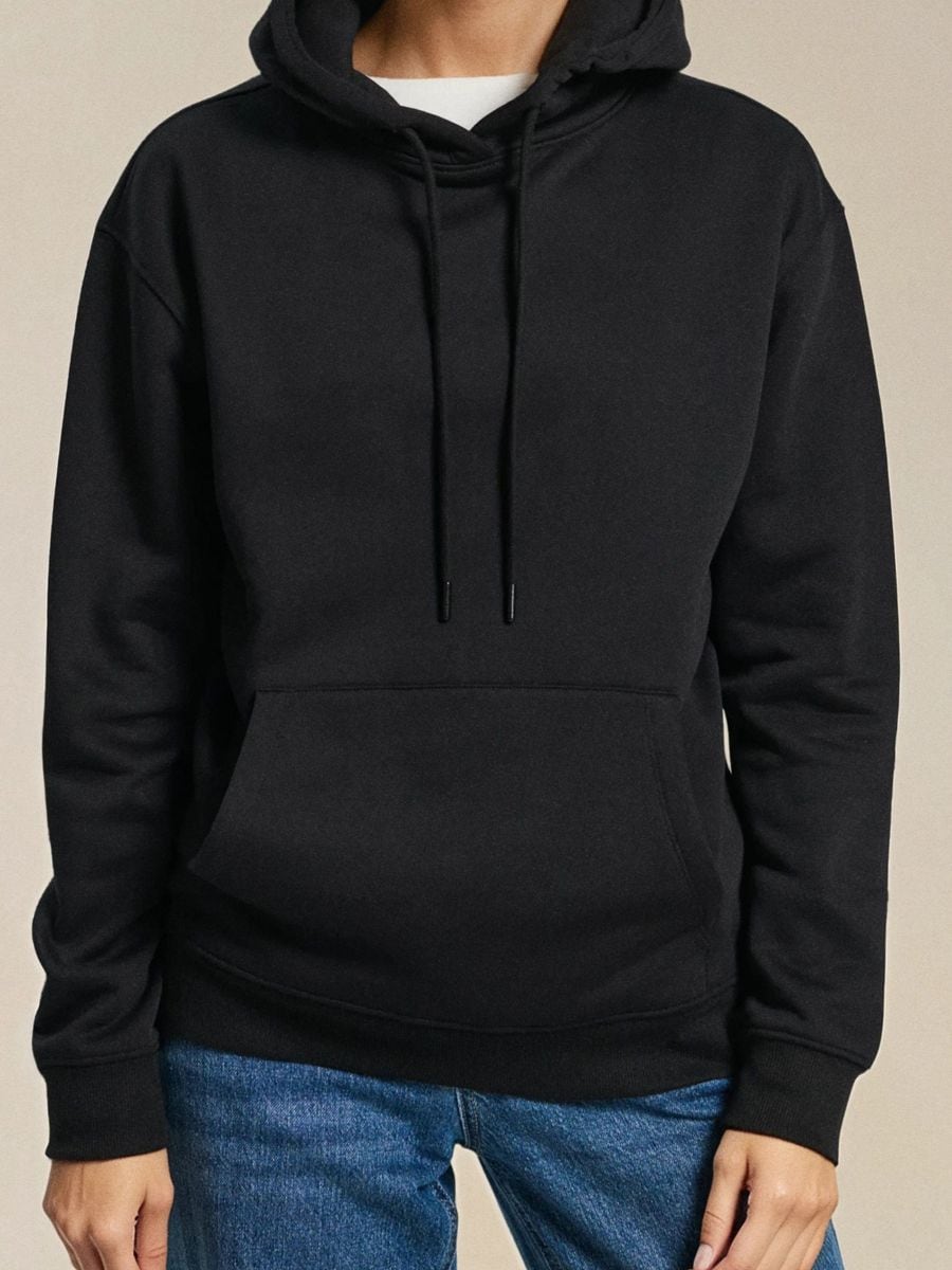 Bluza z kapturem - czarny - SINSAY