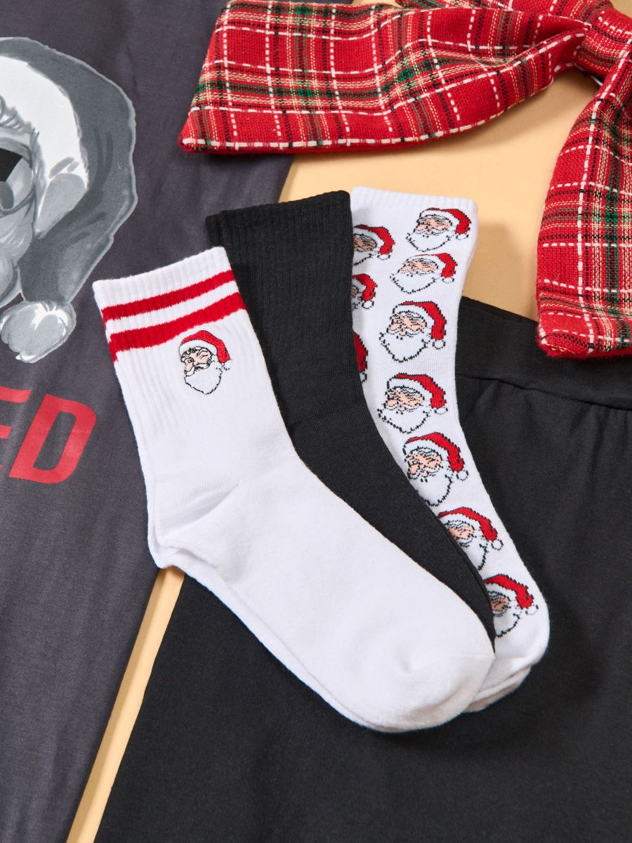 Шкарпетки 3 штуки - різнобарвний - SINSAY