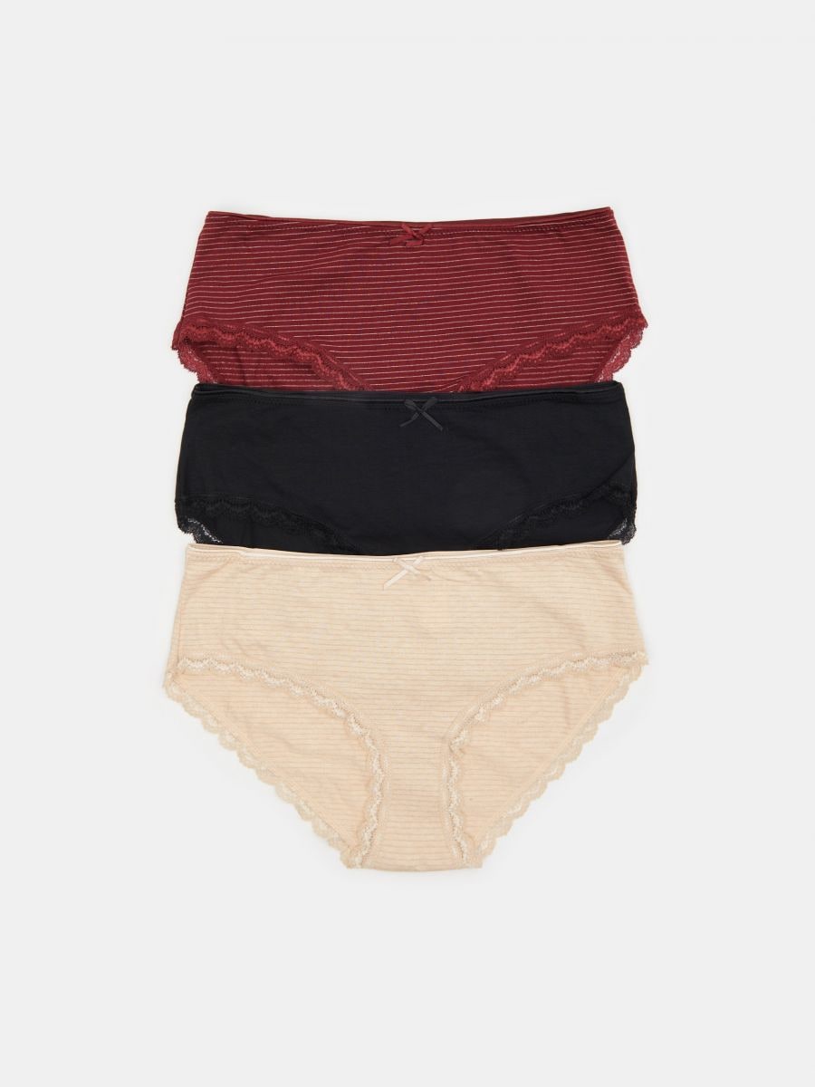 Hipster knickers 3 pack - multicolor - SINSAY