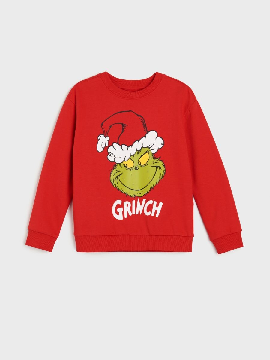 Bluza Grinch - czerwony - SINSAY