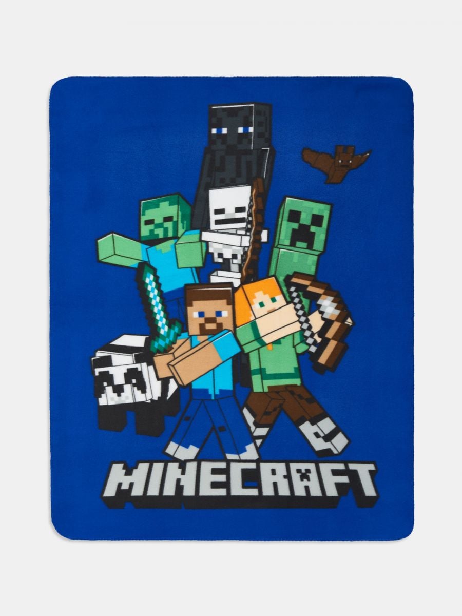 Pledas Minecraft - tamsiai mėlyna - SINSAY