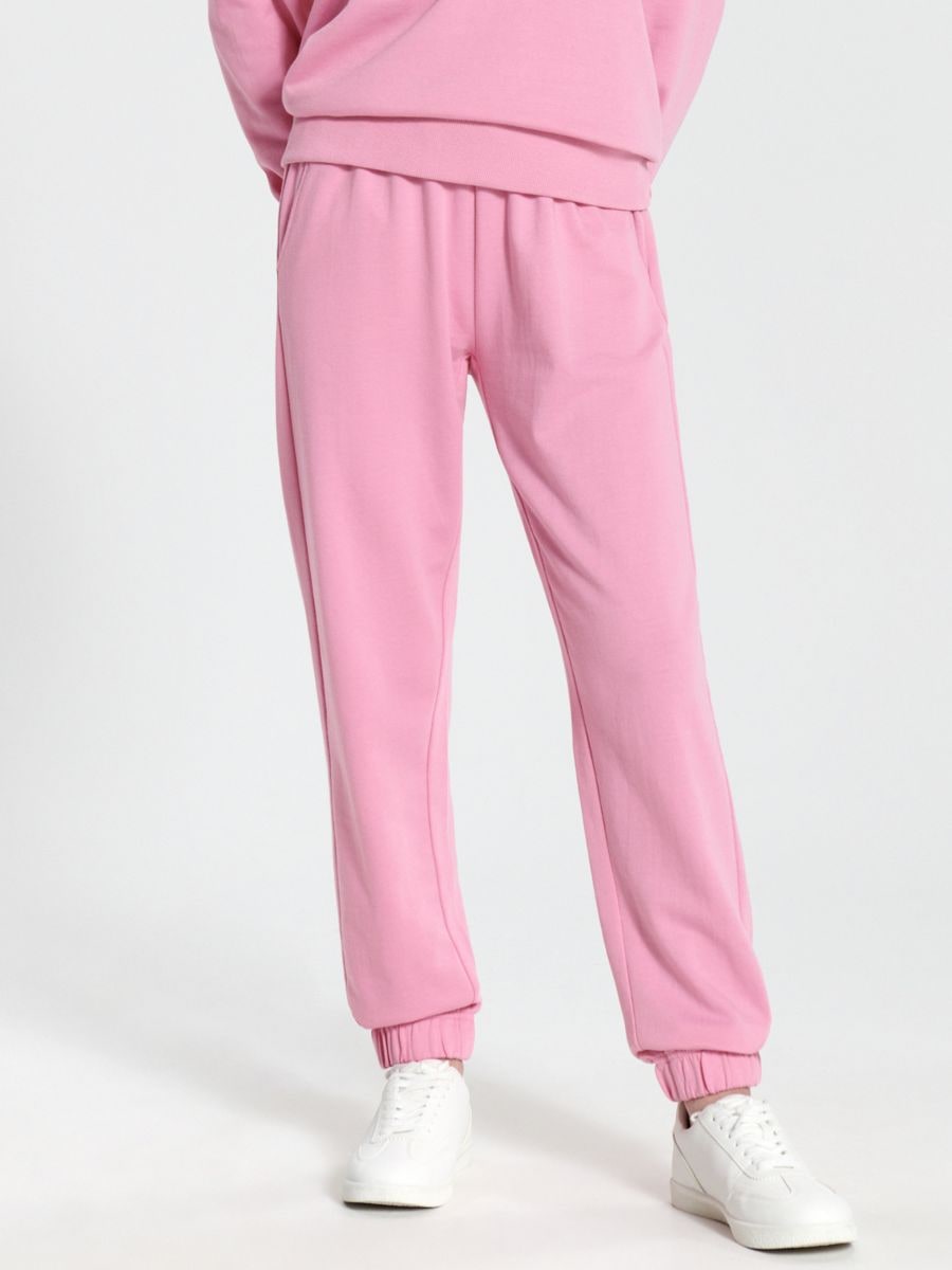 Трикотажні штани - рожевий - SINSAY