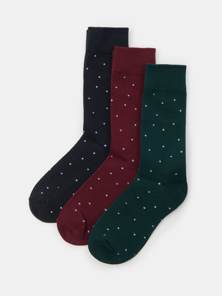 Ponožky 3 kusy - viacfarebná - SINSAY