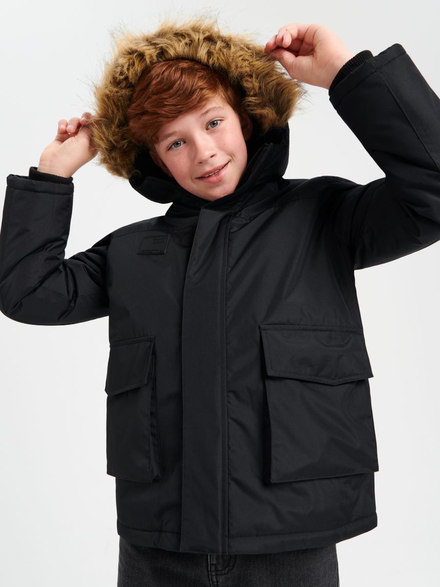 Jachetă parka - negru - SINSAY