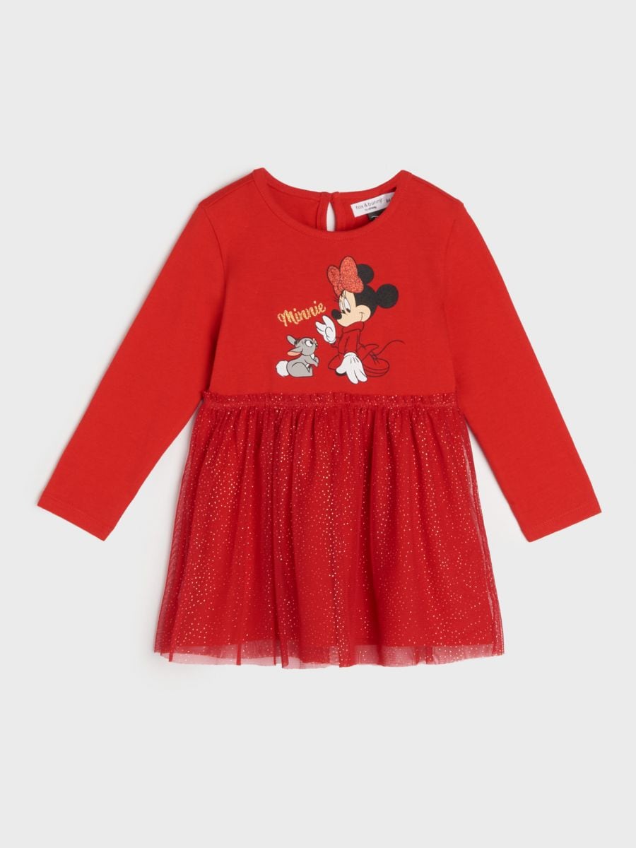 Šaty Minnie Mouse - červená - SINSAY