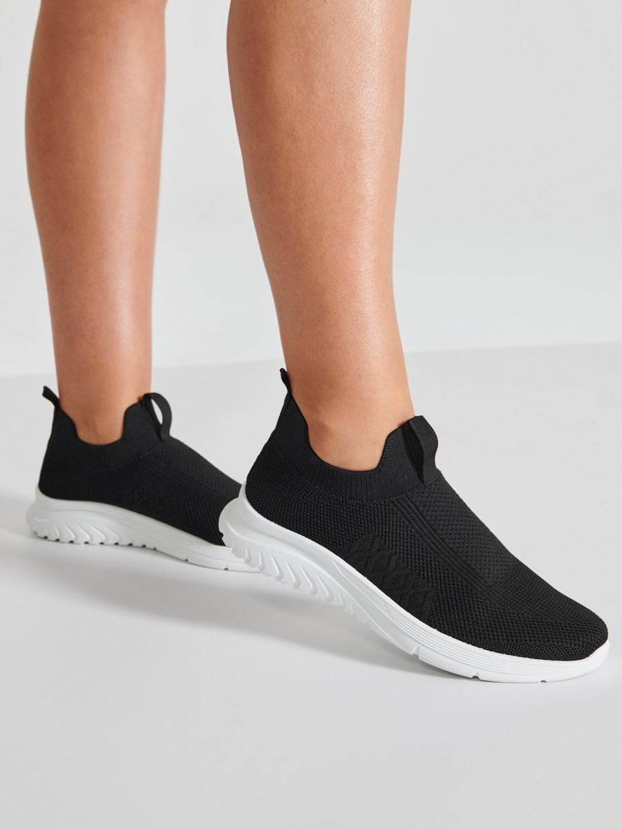 Slip-on patike - crno - SINSAY