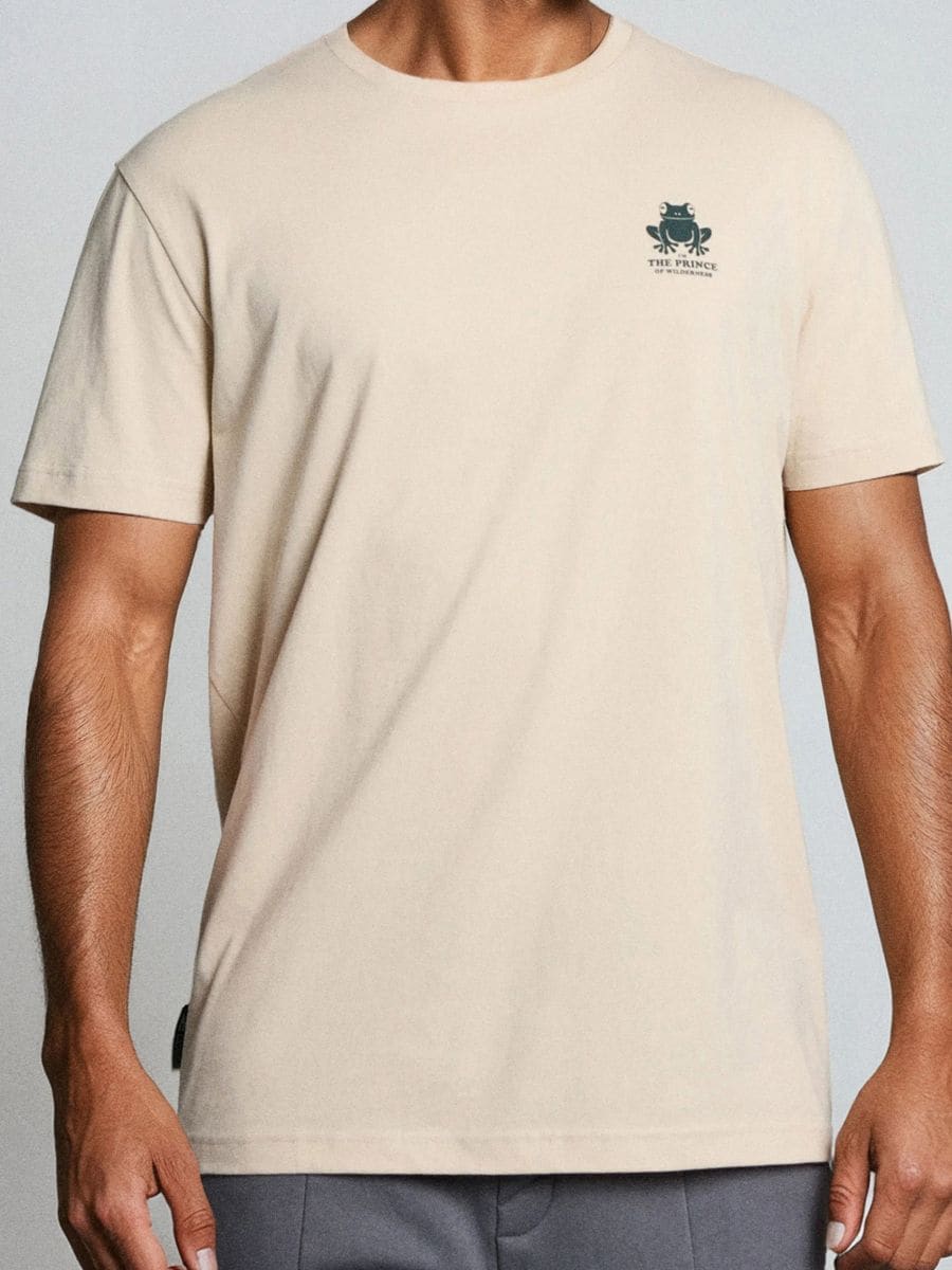 Μπλουζάκι με κοντό μανίκι - μπεζ - SINSAY