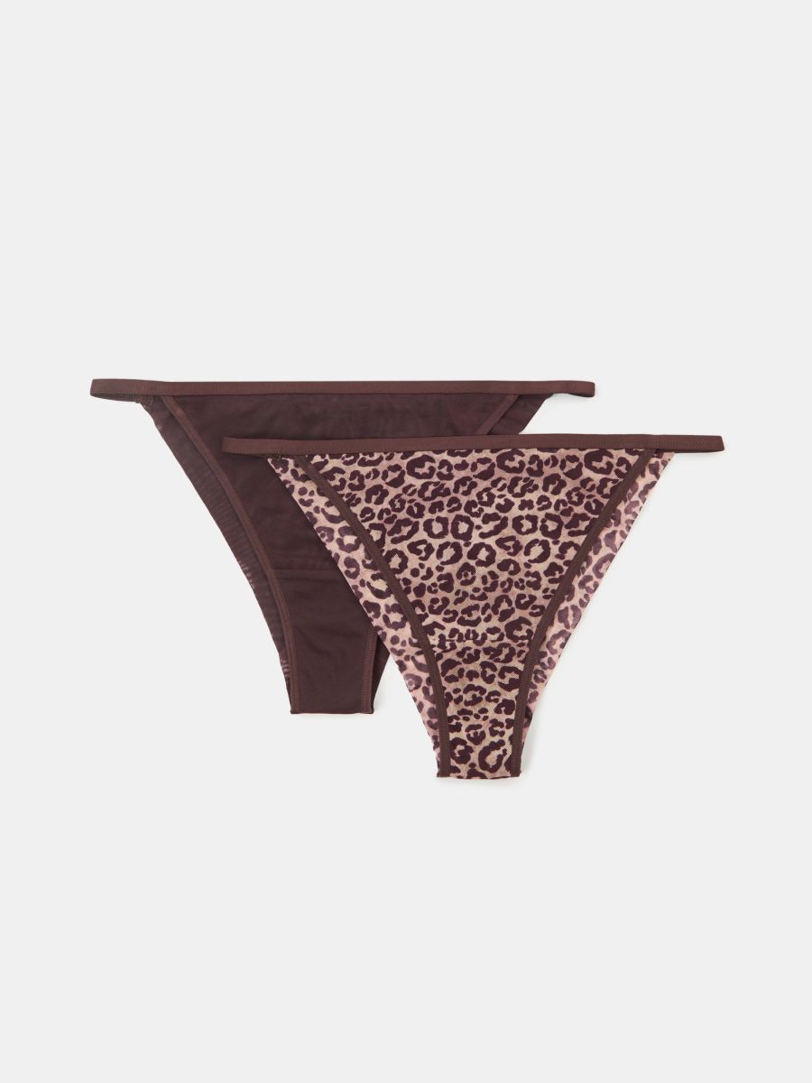 Majtki brazyliany 2 pack - wielobarwny - SINSAY