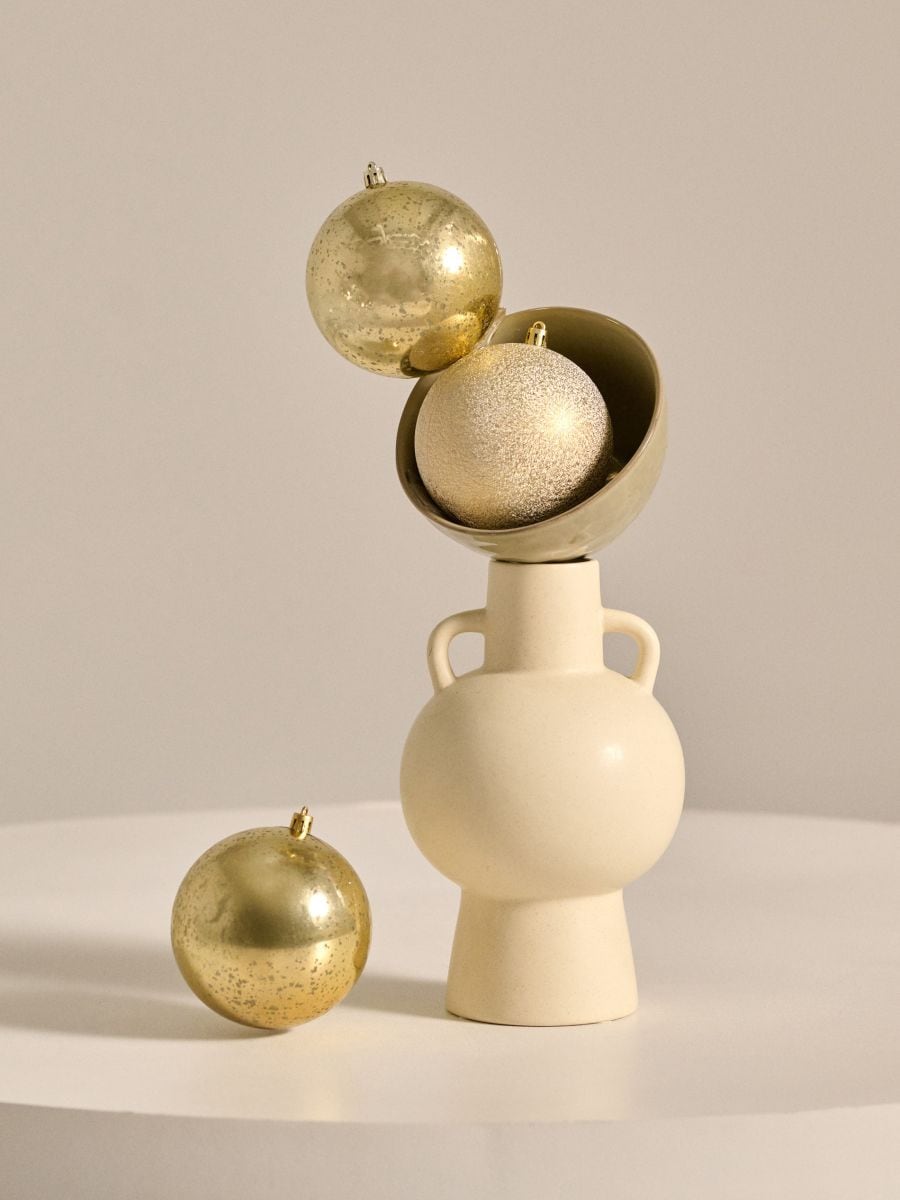 Vánoční ozdoby 4ks - zlatá - SINSAY