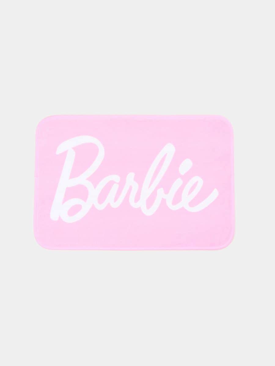 Килимок для ванної кімнати Barbie - пастельний рожевий - SINSAY