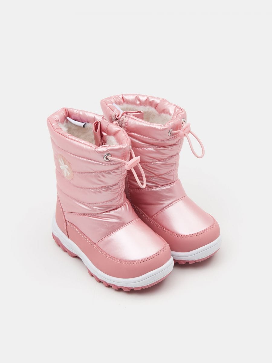 Čizme za snijeg s podstavom s visokim udjelom vune - ružičasta - SINSAY