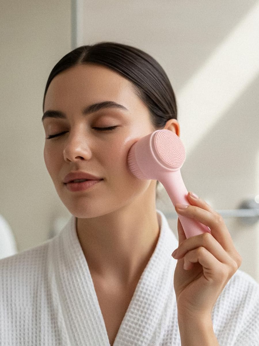 Βούρτσα προσώπου - θαμπο ροζ - SINSAY