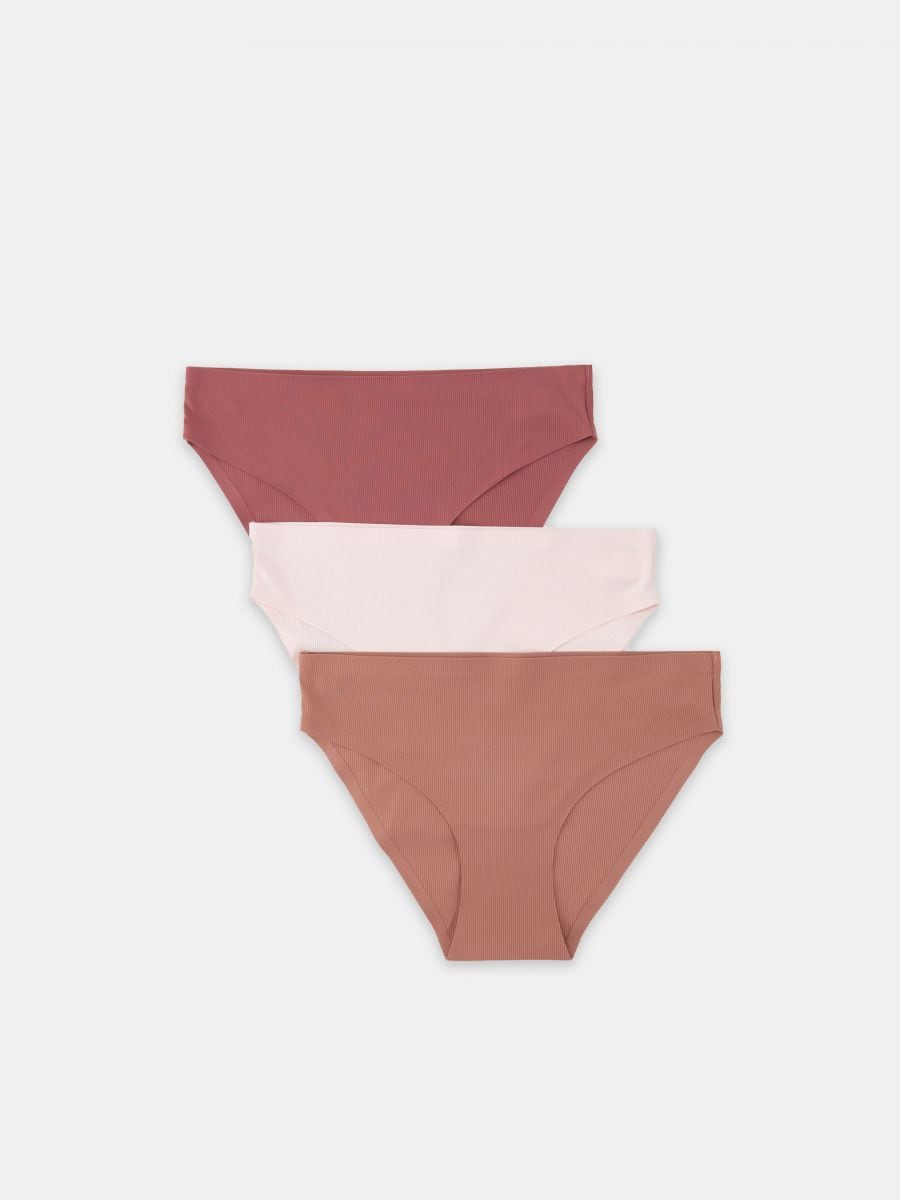 Seamless knickers 3 pack Color pastel pink - SINSAY - 8602N-03X