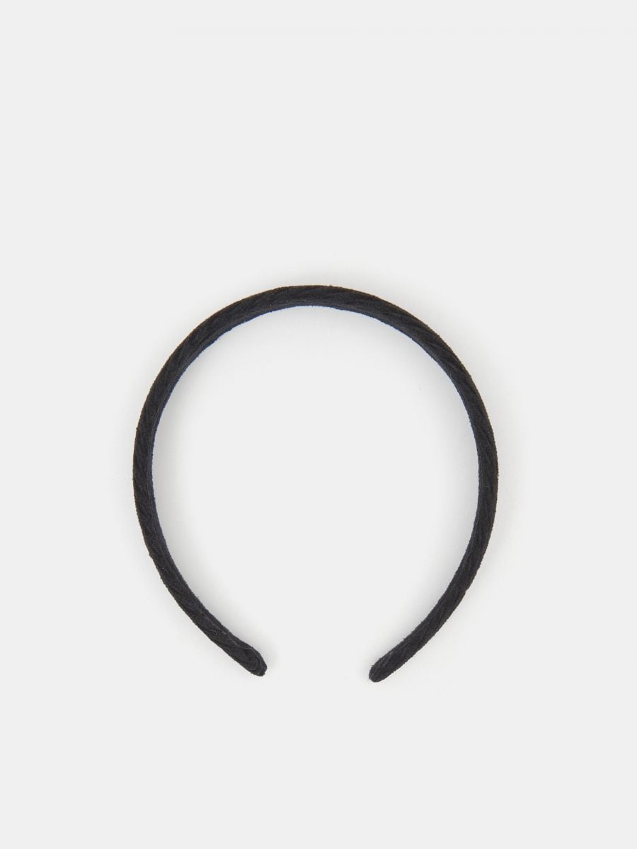 Cerchietto per capelli con fiocco Colore nero - RESERVED - 8583Q-99X