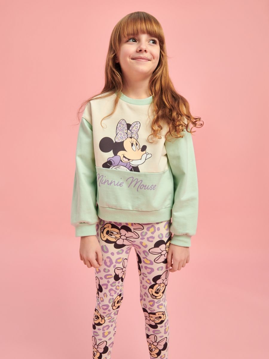 Bluză sport Minnie Mouse - verde-mentă - SINSAY