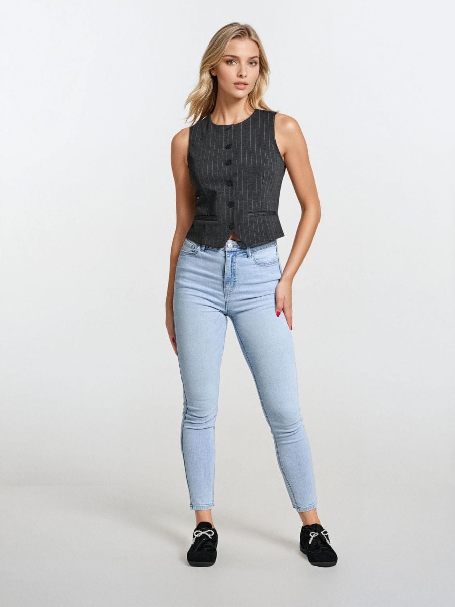 Skinny farmerke - plava - SINSAY