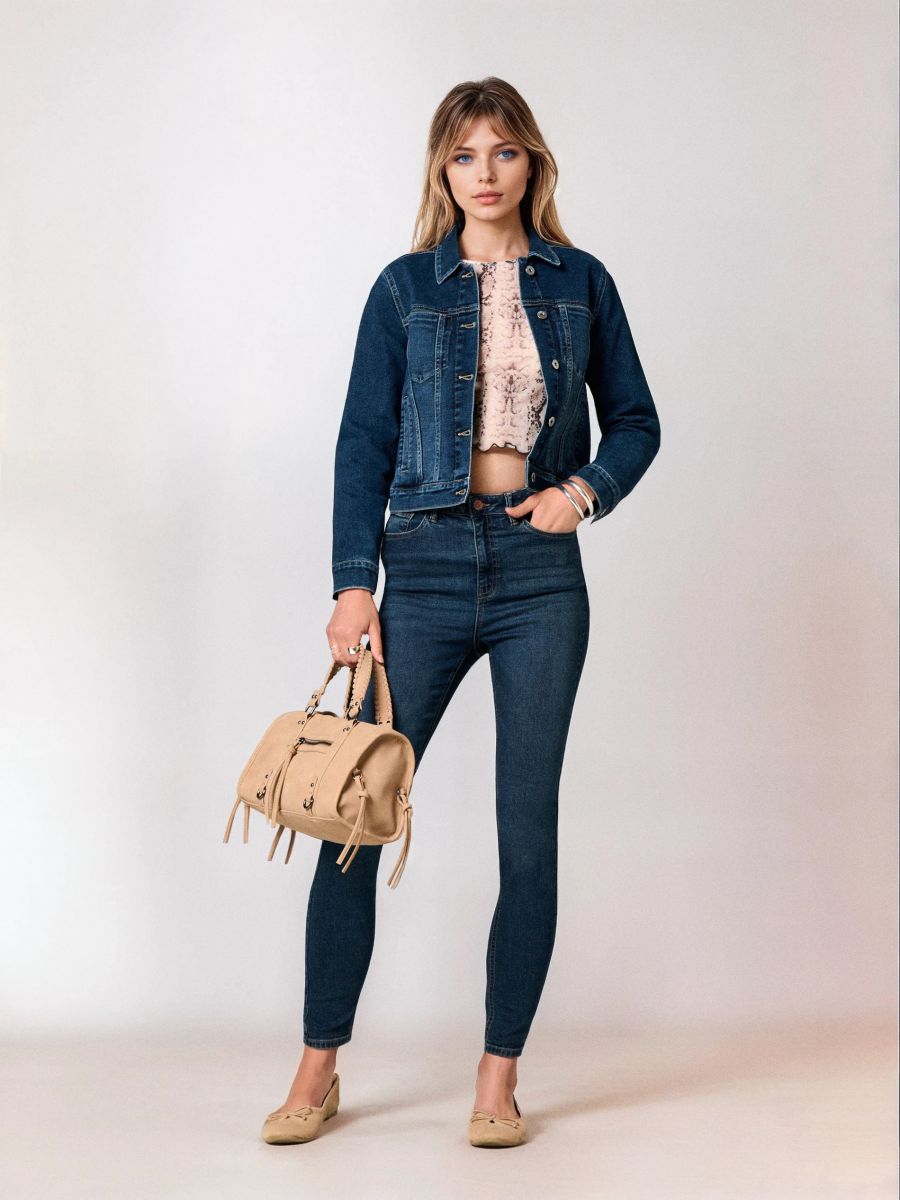 Blugi skinny - bleumarin - SINSAY