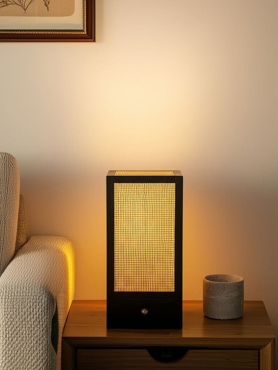 Lampka stołowa LED - brązowy - SINSAY