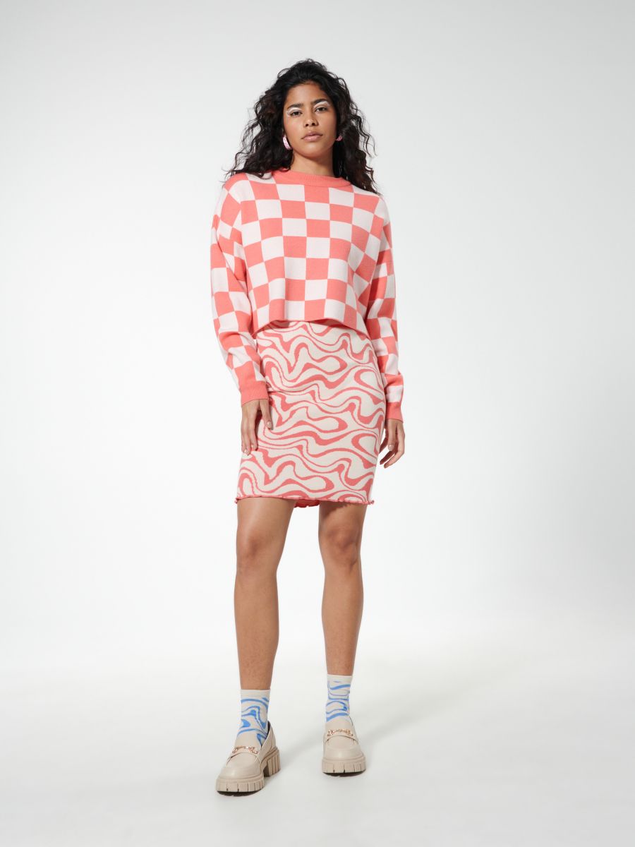 Oversized patterned jumper, SINSAY 
