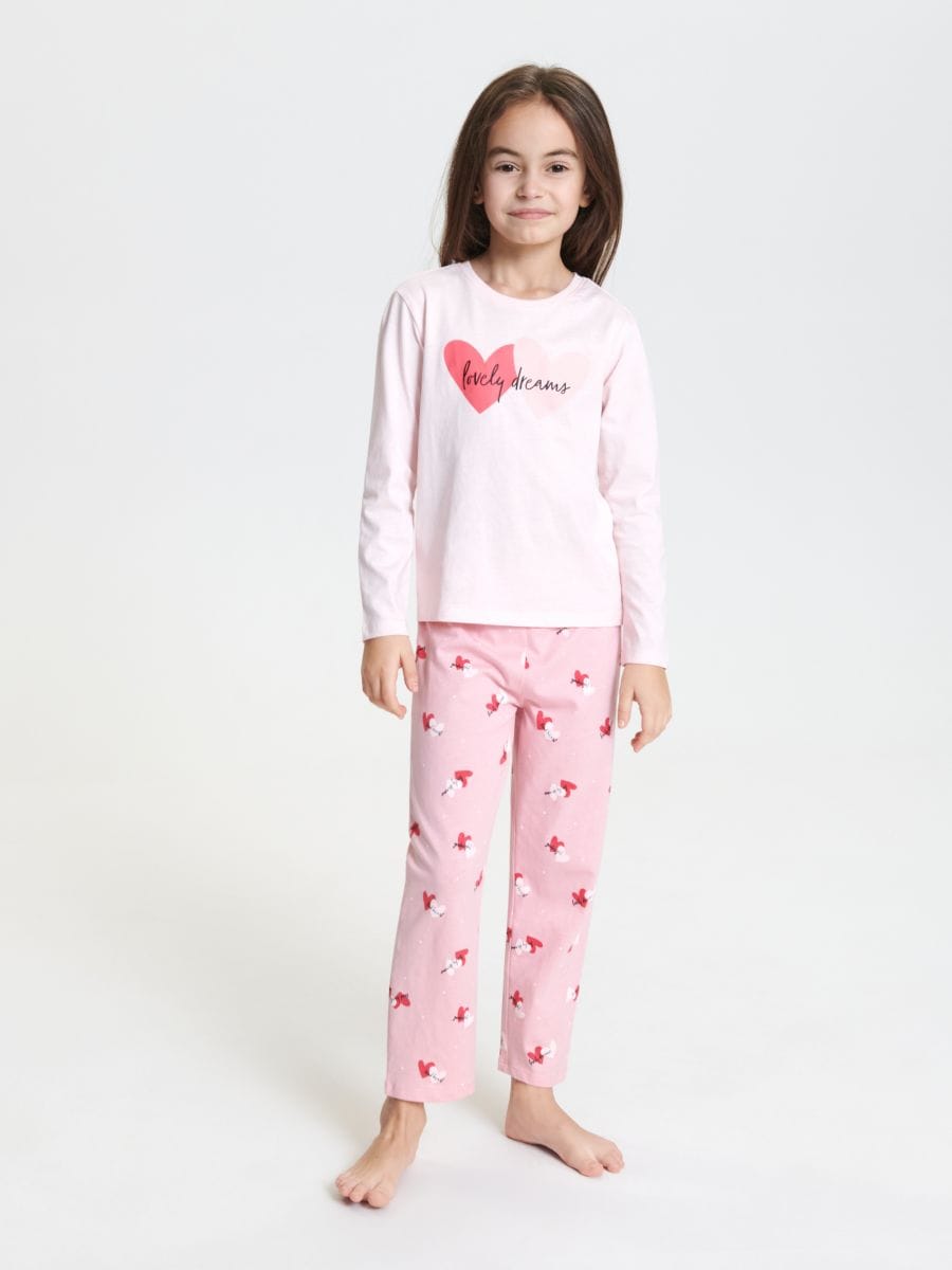 Pijamale - roz-pastel - SINSAY