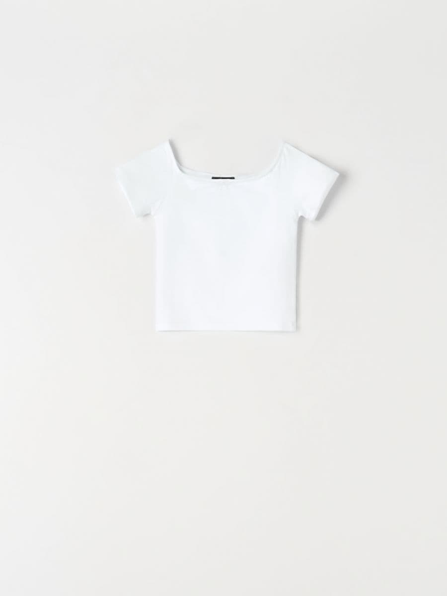 T-shirt - bianco - SINSAY