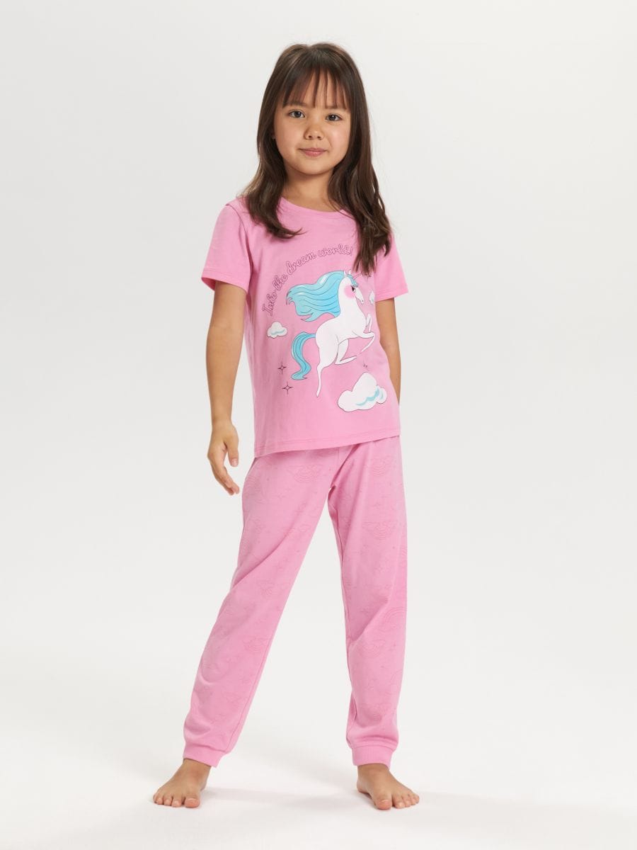 Pijamale - roz - SINSAY
