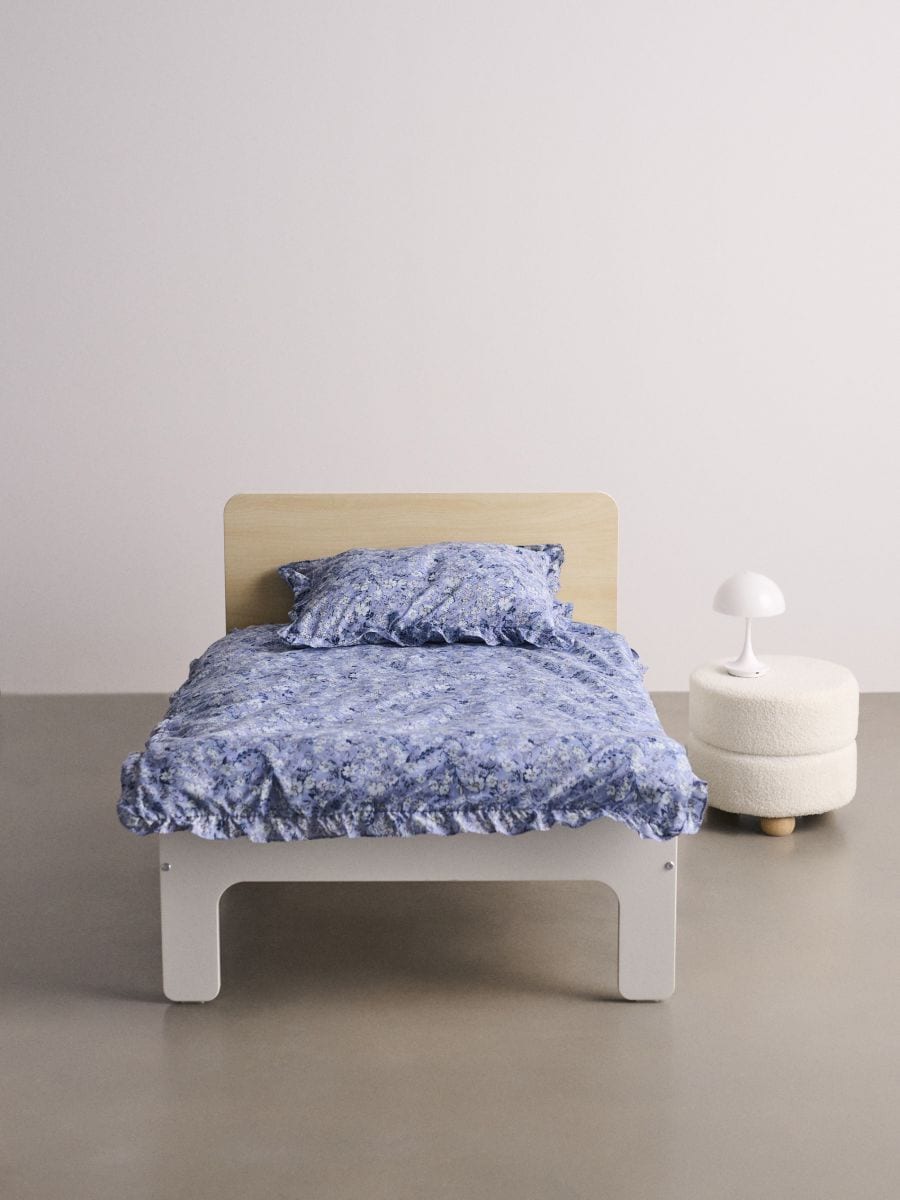 Medvilninių patalynės užvalkalų komplektas 100 cm × 135 cm - indigo - SINSAY