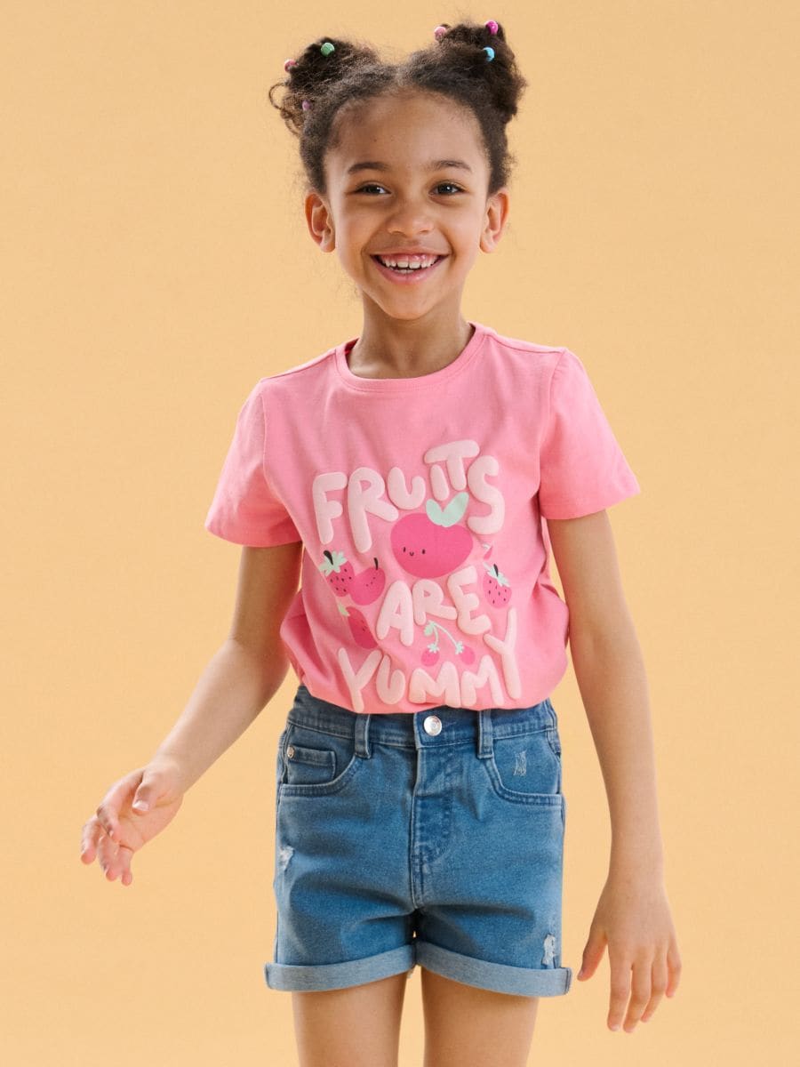 Elastyczne szorty jeansowe - Inny - SINSAY