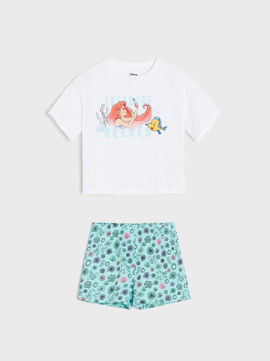 Set pijama The Little Mermaid - alb - SINSAY