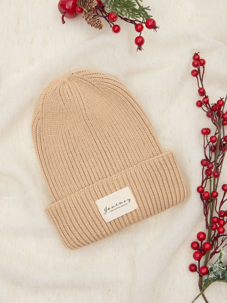 Beanie - Beige - SINSAY