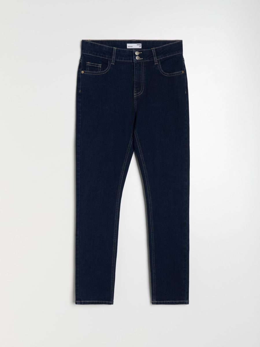 Džíny skinny - námořnická modrá - SINSAY