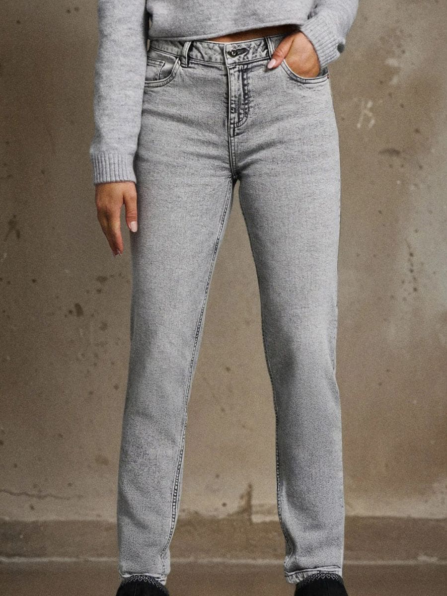 Джинси boyfriend slim - сірий - SINSAY
