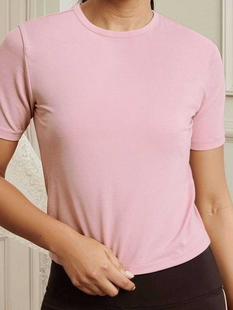 Majica kratkih rukava Gym Hard - roze - SINSAY