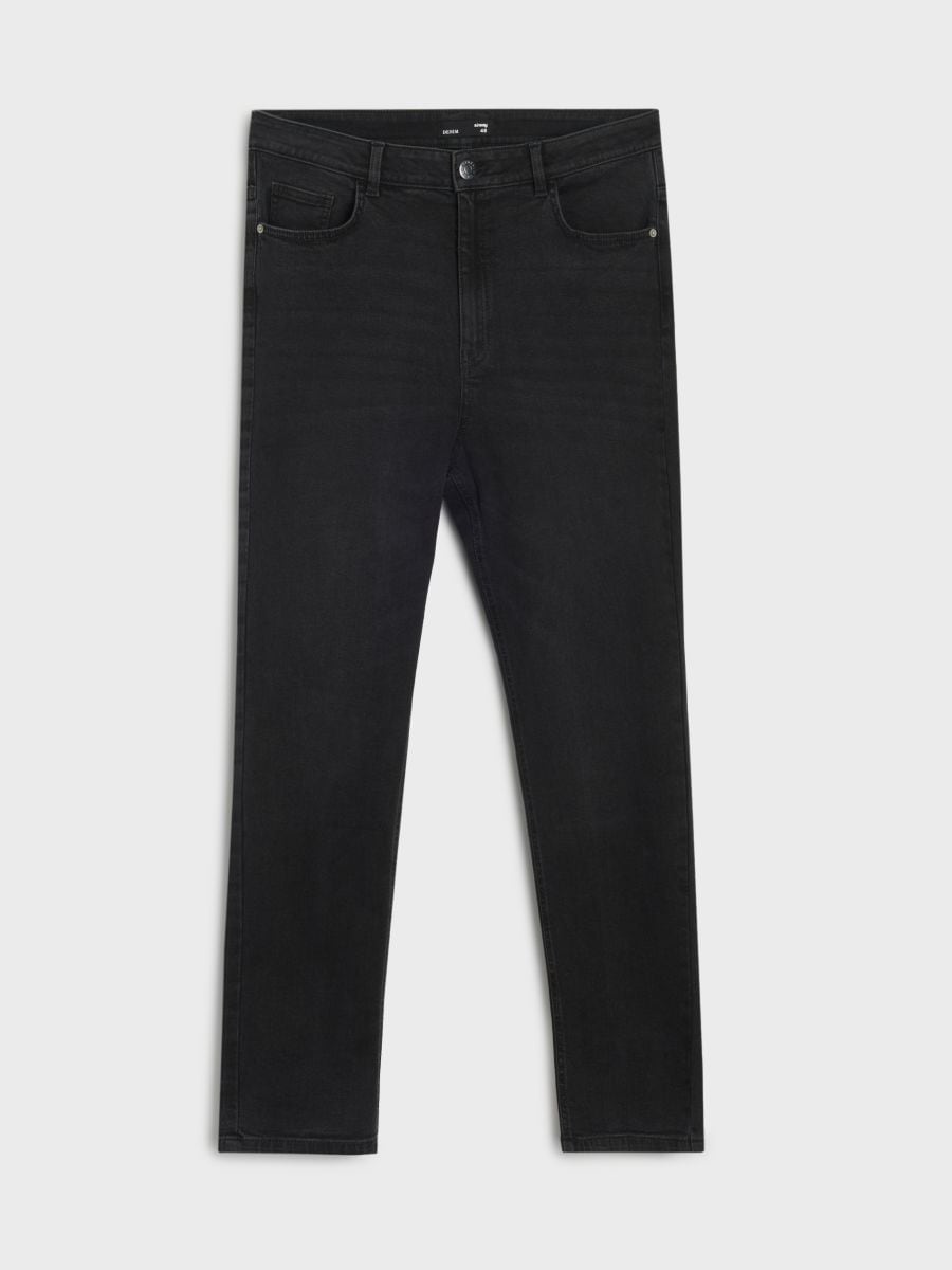 Spodnie jeansowe skinny - czarny - SINSAY