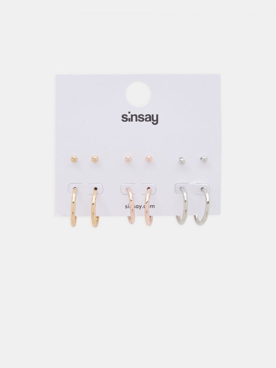 Earrings 6 pack Color multicolor - SINSAY - 8800R-MLC