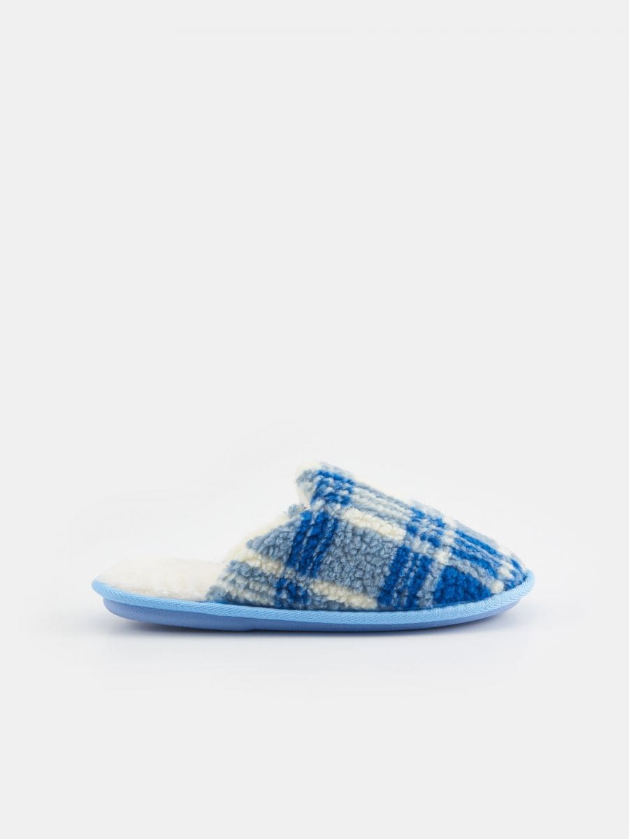 Pale blue slippers store