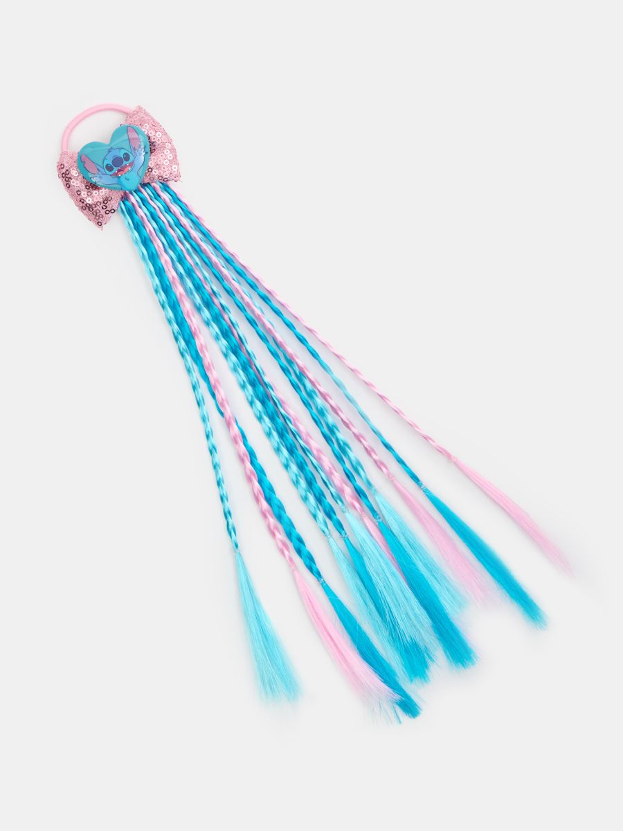 Gumka do włosów ze sztucznymi warkoczami Stitch - wielobarwny - SINSAY
