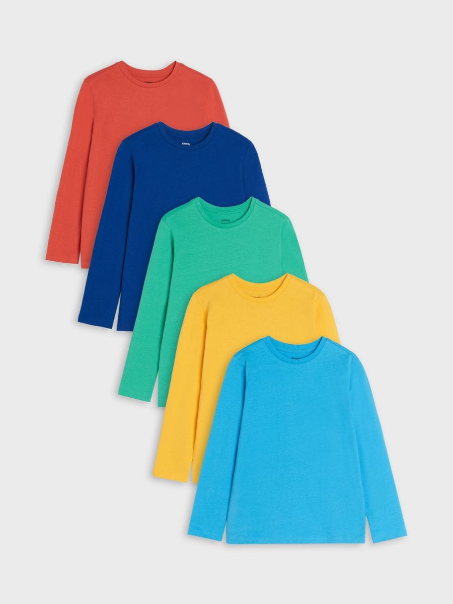 Confezione da 5 magliette a maniche lunghe - multicolor - SINSAY