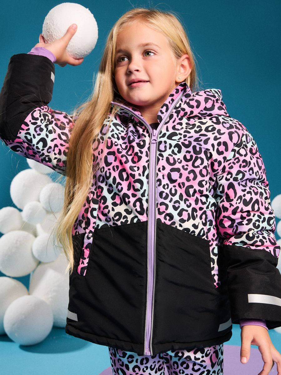 Kurtka ocieplana z kapturem - wielobarwny - SINSAY