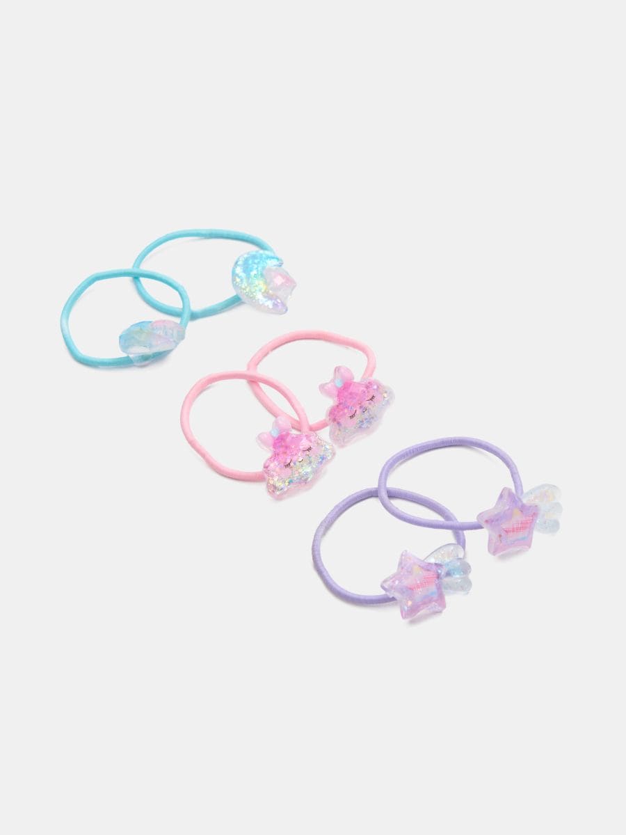 Set de 6 de elastice de păr - multicolor - SINSAY