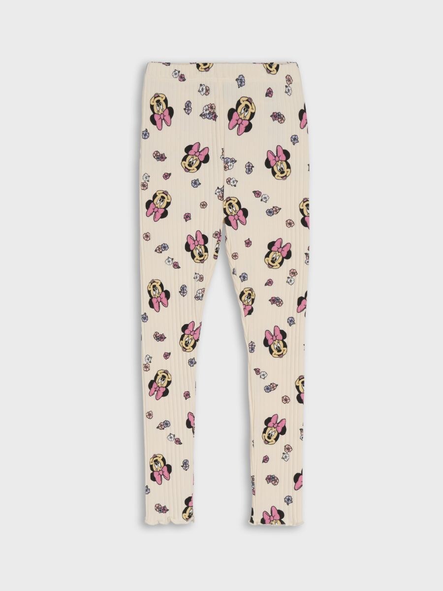 Legíny Minnie Mouse - krémová - SINSAY