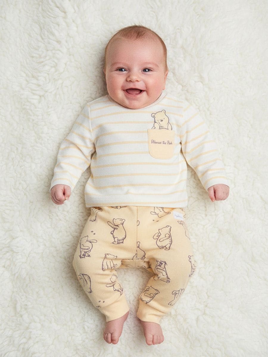 Комплект тениска и клин Winnie The Pooh - кремав - SINSAY