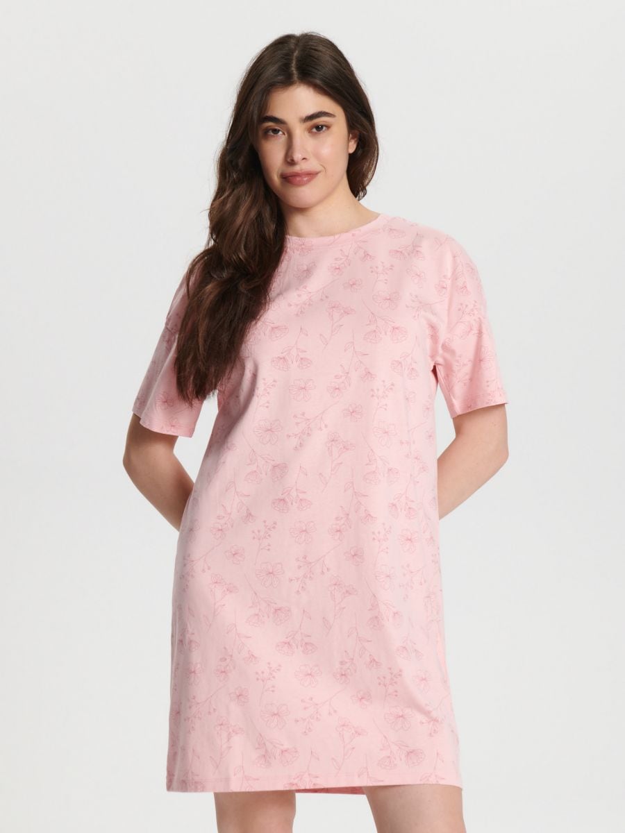Koszula nocna - różowy - SINSAY
