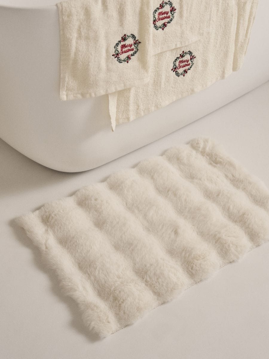 Килимок для ванної кімнати - кремовий - SINSAY