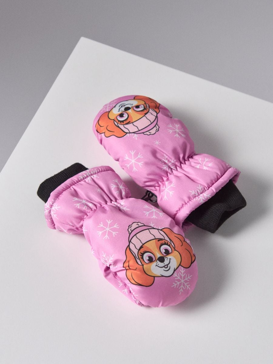 Γάντια με fleece επένδυση PAW Patrol - ροζ - SINSAY