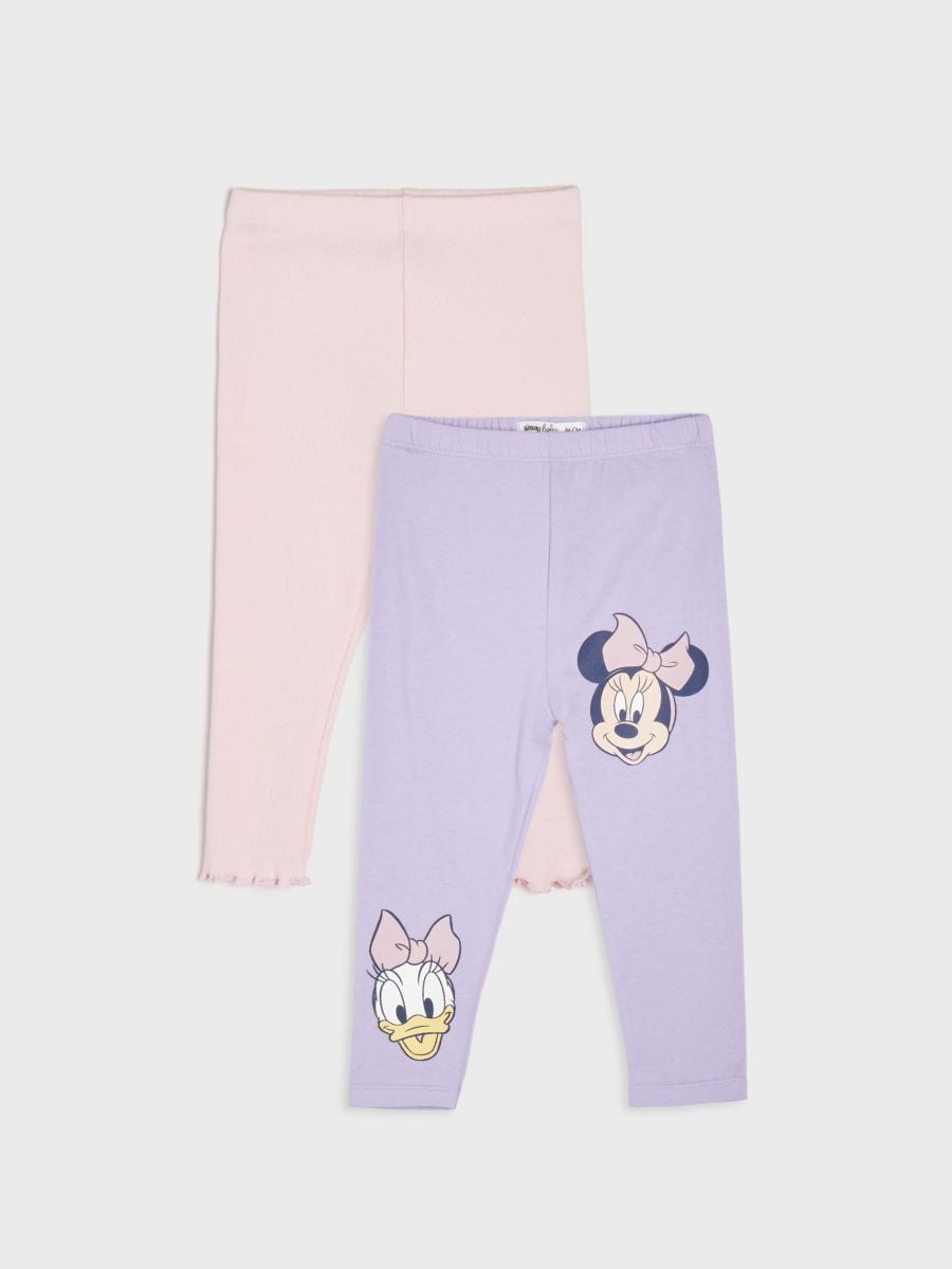 Confezione da 2 paia di leggings Minnie Mouse - lavanda - SINSAY